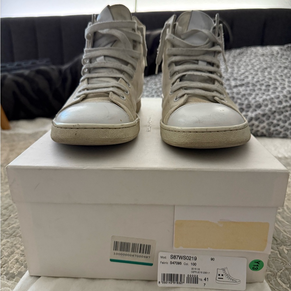 High-Top Sneakers in White